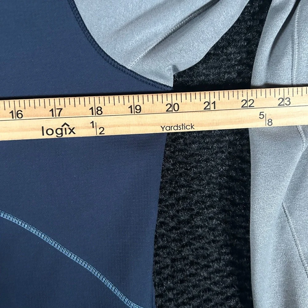 The North Face Mens S Hooded Full‎ Zip Jacket Navy Gray Athleisure Outdoor